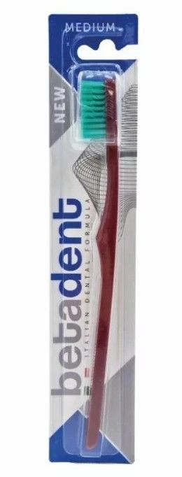 Betadent Medium Щетка зубная средней жесткости, цвета в ассортименте, щетка зубная, 1 шт.