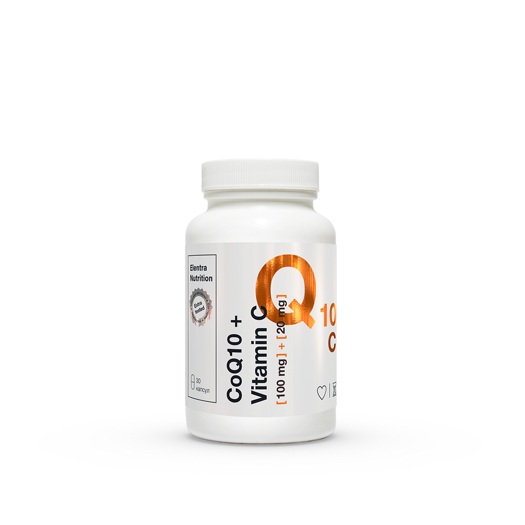 фото упаковки Elentra Nutrition Коэнзим Q10 Витамин С