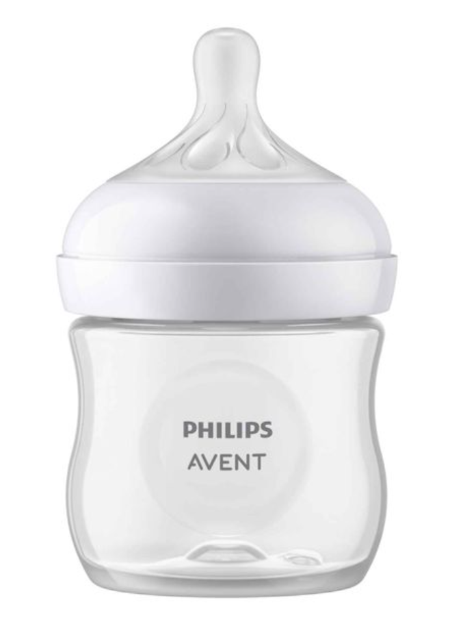 Philips Avent Бутылочка с силиконовой соской Anti-colic Natural Response, 0+, SCY900/01, бутылочка для кормления, медленный поток, 125 мл, 1 шт.