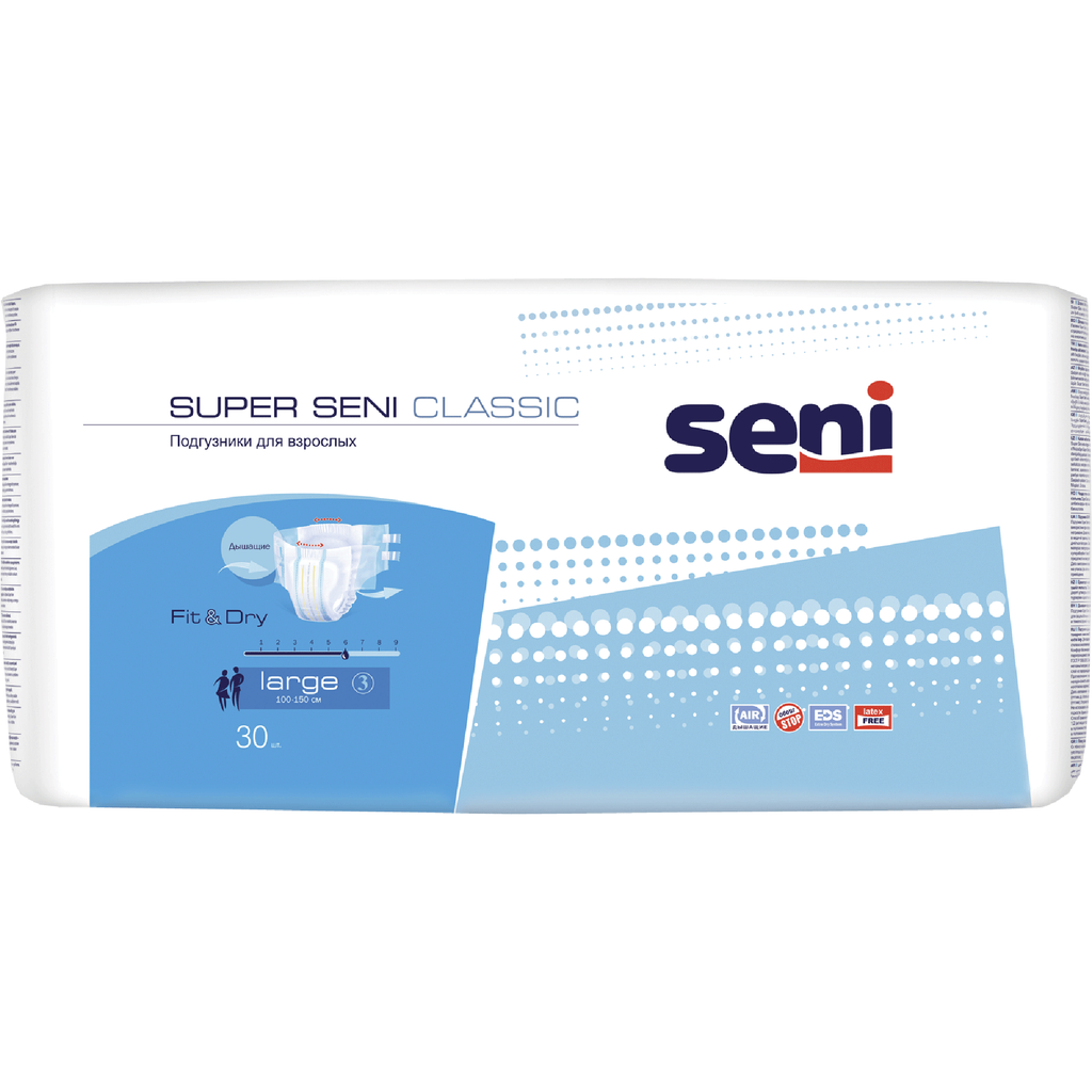 фото упаковки Seni Super Classic Подгузники для взрослых