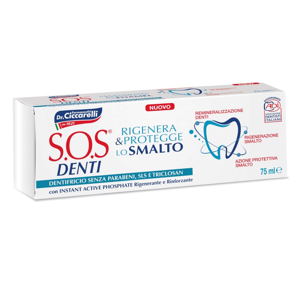 фото упаковки SOS Denti Зубная паста восстановление и защита эмали