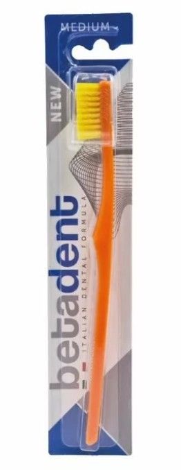 Betadent Medium Щетка зубная средней жесткости, цвета в ассортименте, щетка зубная, 1 шт.