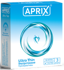 Презервативы Aprix Ultra Thin, презерватив, ультратонкие, 3 шт.
