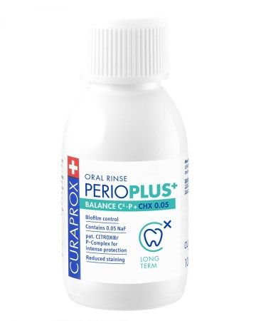 Curaprox Perio Plus Balance Ополаскиватель хлоргексидин, 0.05%, ополаскиватель полости рта, при наличии ортодонтических конструкций, 200 мл, 1 шт.