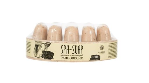 Fabrik Cosmetology Spa-soap мыло-скраб массажное Равновесие, мыло, 90 г, 1 шт.