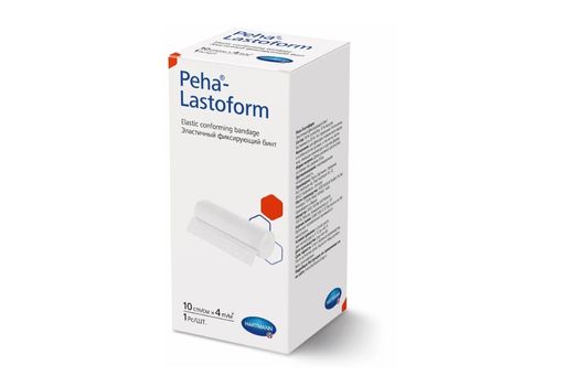 Peha-Lastoform Бинт эластичный фиксирующий, 4мх10см, 1 шт.